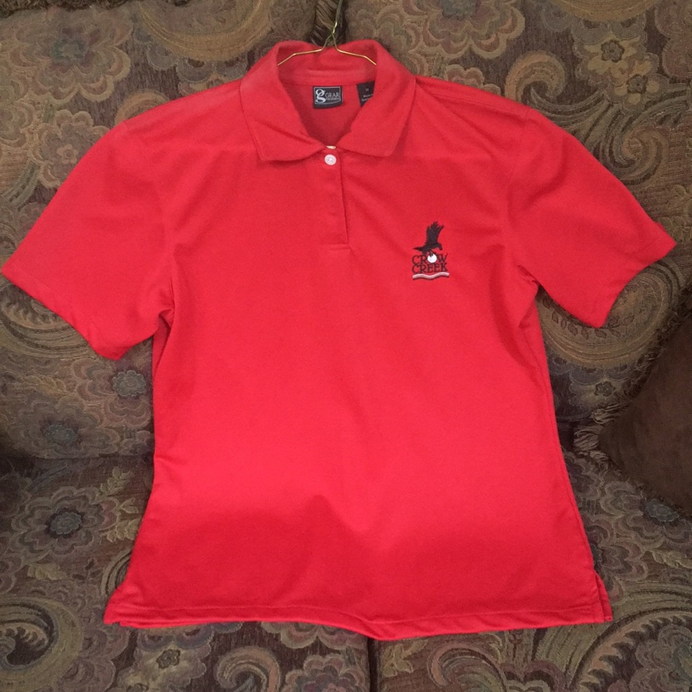 Gear for Sports Ladies Red Golf Polo Shirt sz M